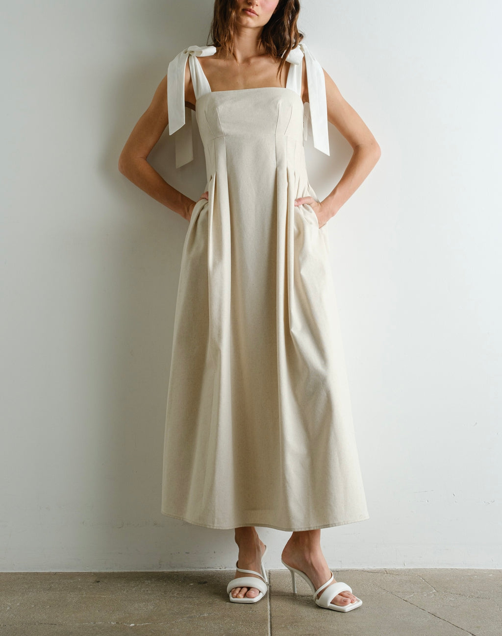 Linen and Bows Midi