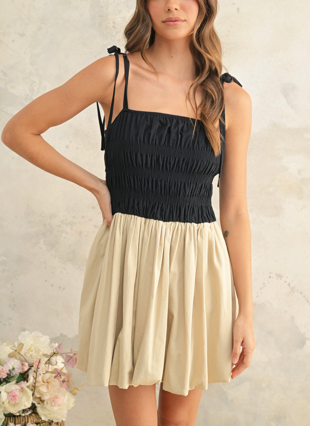 Mademoiselle Noir Mini Dress