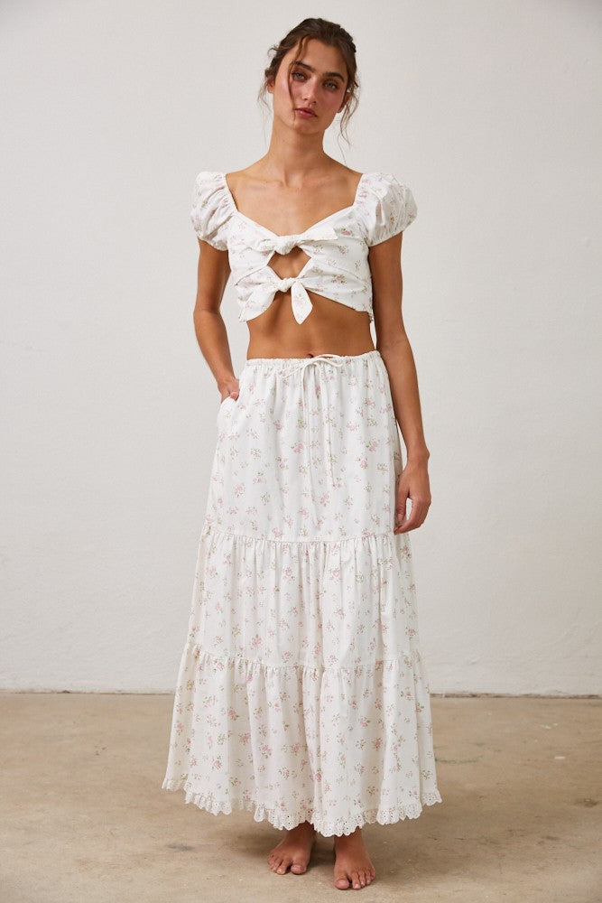 Floral Breeze Skirt Set