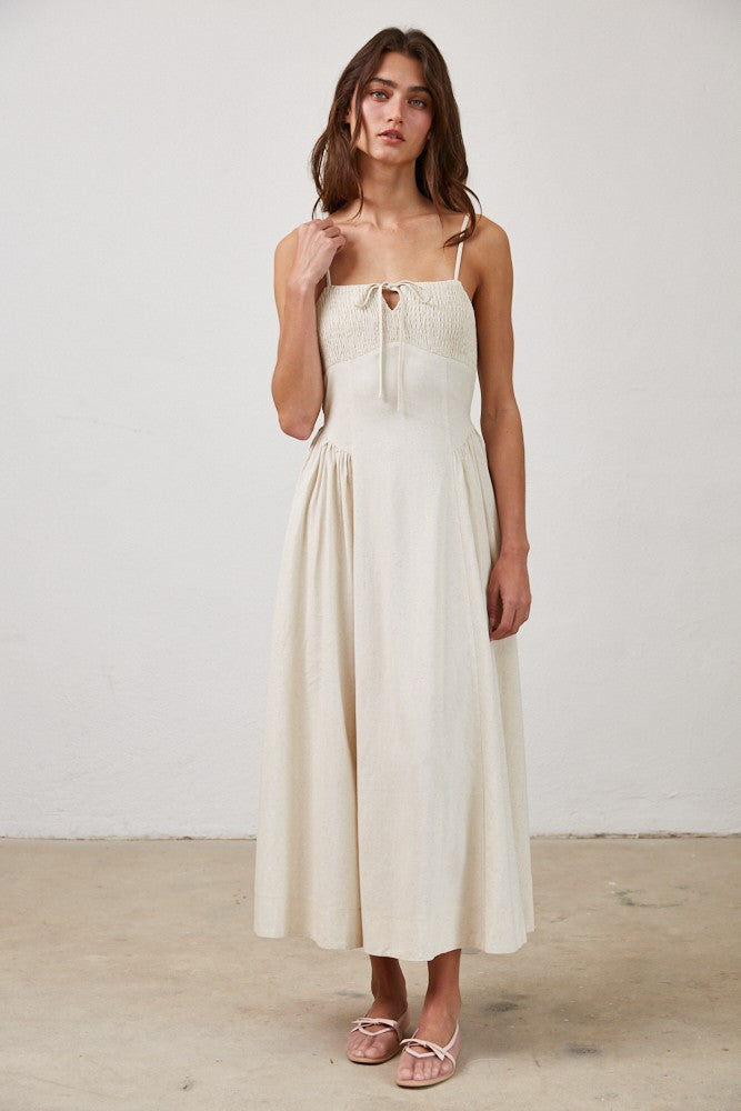 Sunlit Linen Midi
